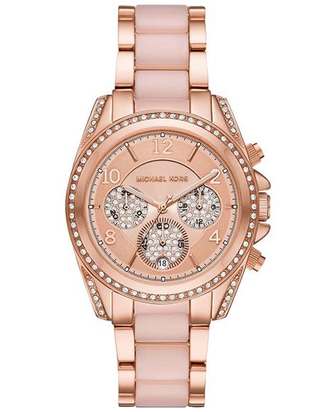 michael kors blair rose gold watch macys|Rose.